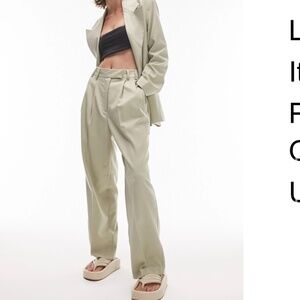 Green Topshop Trouser Pants